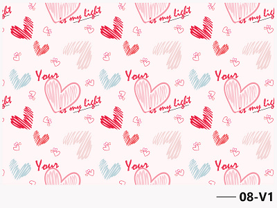 Repeat Pattern 08 adobe illustrator design graphic design handdrawn heart motif illustration love love themed pattern pattern a day pattern art pattern design pattern designer patterns repeat pattern repeating pattern repeatpattern seamless seamless design surface design