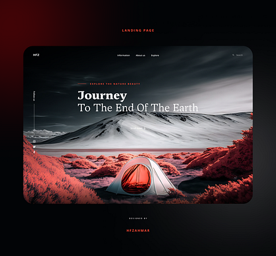 Discover the Beauty of Nature with Our Landing Page Design adobe xd app design beauty design figma graphic design illustration landing page nature ui