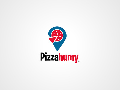 Pizzahumy Logo Design branding graphic design icon location logo logo design logo mark pizza pizza logo restaurants vector