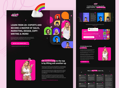 Business Coach Landing Page 🌈 The Holt design landing landing page page web web design webdesign website