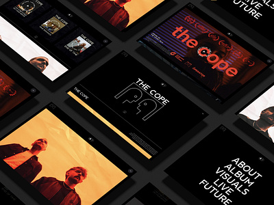 The Cope ○ Website branding digital design graphic design logo music typography ui web design webflow website