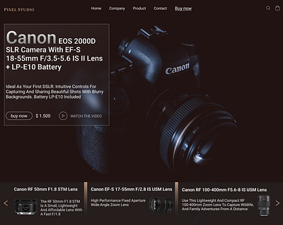 Canon branding graphic design logo motion graphics ui