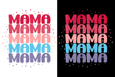 Mama t-shirt design art branding design drawing icon kidz logo mama t-shirt t-shirt design typography