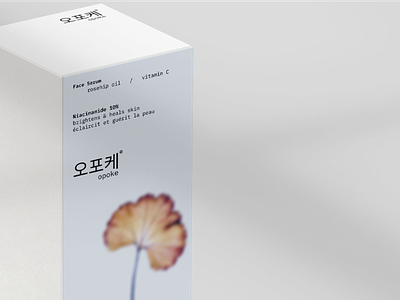 Opoke | cosmetic packaging design beauty box branding care cosmetic cream face foam korean leaf logo package packaging serum woman