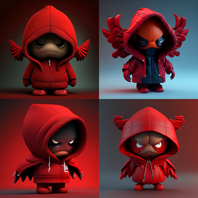 Evil Hoodie Cartoons cartoon design evil cartoon graphic design illustration vector