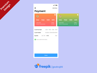 Payment App Screen UI Free download app payment card credit card payment screen mobile card payment app payment screen
