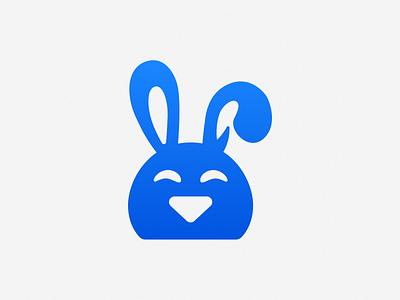 Rabbit! animal blue brand brand identity branding bunny business character design easter friendly icon illustration logo logo design mark mascot rabbit saas symbol