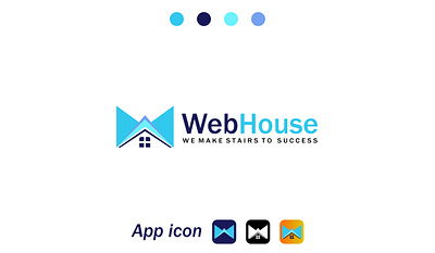 Web-House 🏠 Logo Design ✓ 3d animation branding graphic design home logo logo logo design motion graphics ui