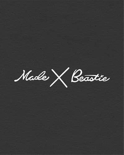 Made X Beastie - script branding madexbeastie script