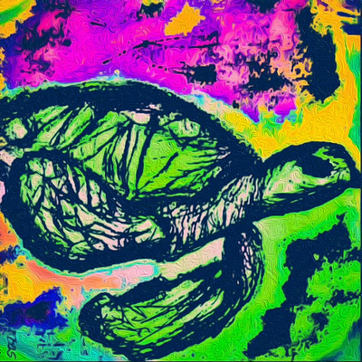 Where ya going turtle friend? animation bright colorful fun graphic design ocean swimming turtle ui