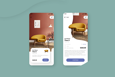 Furniture store app ui