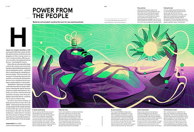 Human Battery X Denis Freitas digital dynamic futuristic magazine power sci fi