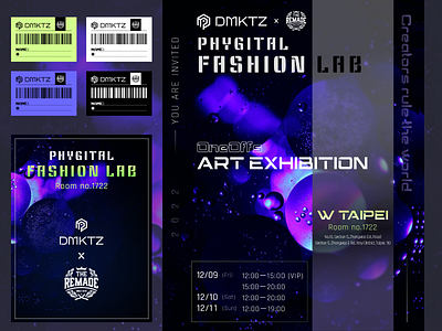 2022 Taipei OneOffs graphic materials design art event exhibition graphic design invitation poster stickers typography ui