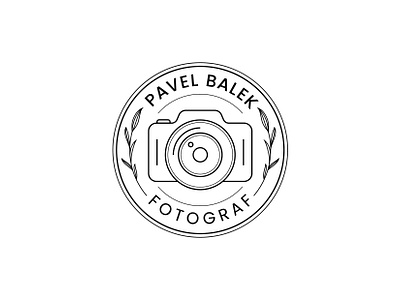Pavel Balek Fotograf badge branch camera circle forograf leaf lineart logo logodesigner logomark minimalist modern photographer simple wedding logo