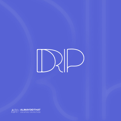 DRIP Logo Design • ALIMAYDIDTHAT adobe illustrator logo minimal ui
