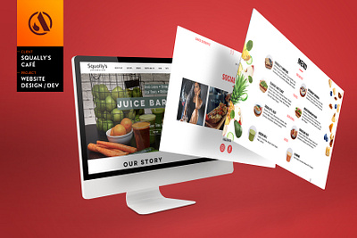 Squally's Cafe Website design & development