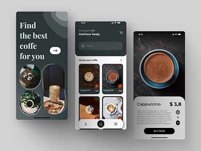 App Order Coffe designorder coffe ui