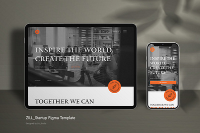 ZILL Startup Figma Template agency branding business creative figma landing page startup ui uikits ux web design