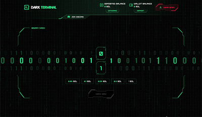 Dark Terminal - Binary Hack binary hack crypto dark ui ui web ui web3