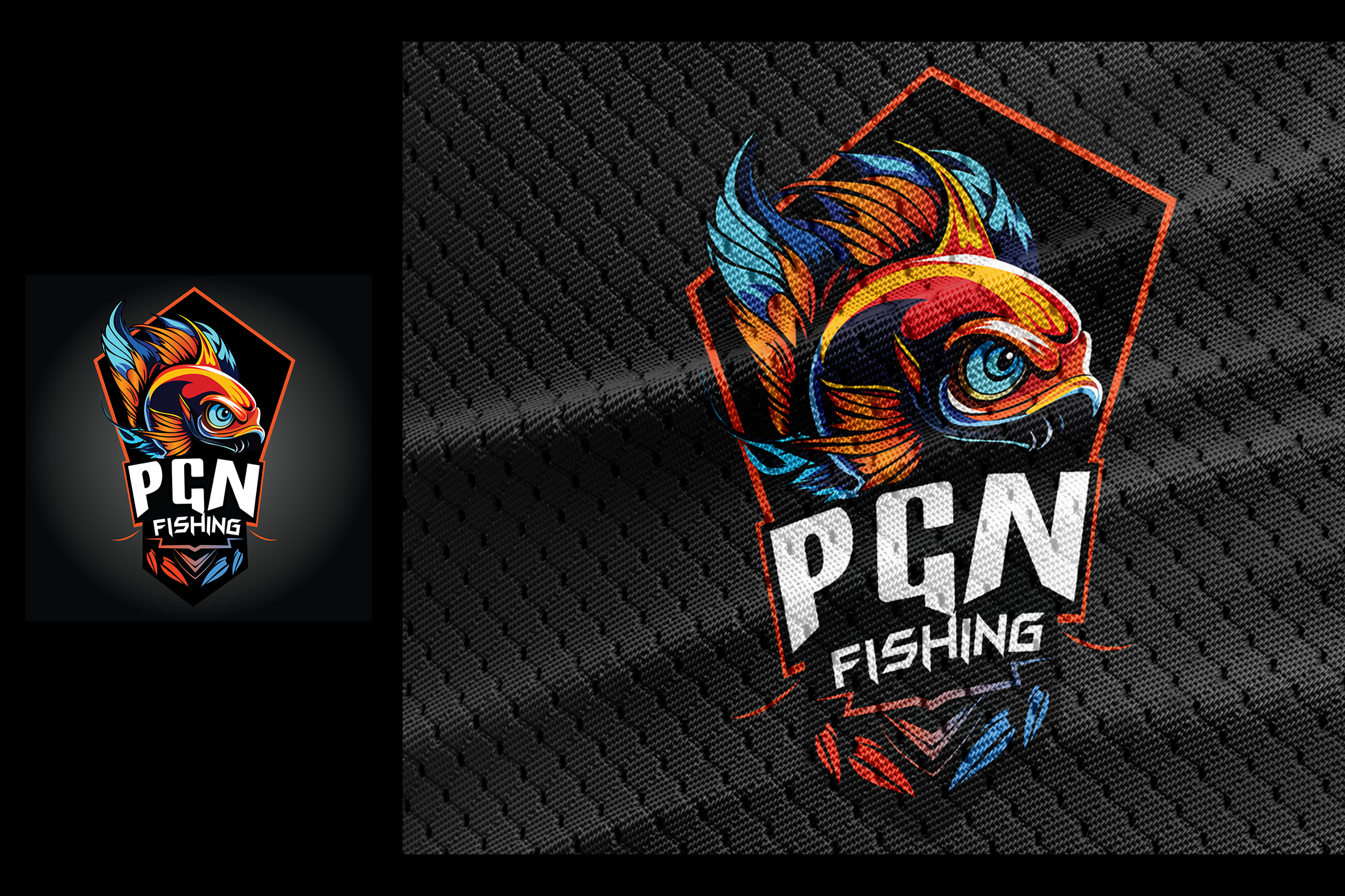 PGN Fishing Club typography