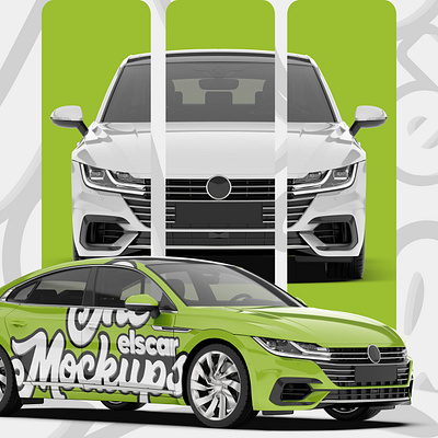 Modern Car Mockup - 007 3d advertising branding design graphic design graphics illustration logo marketing