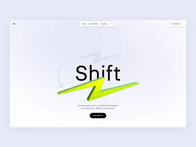 Shift Design 3d 3d icons 3d illustrations 3d logo blender3d brand identity branding graphic design logo motion graphics ui