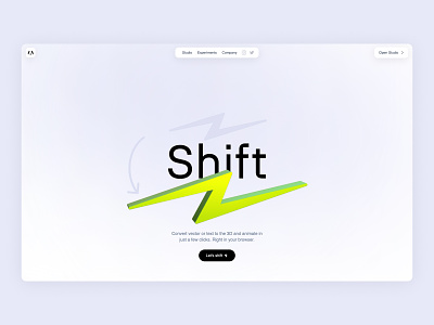 Shift Design 3d 3d icons 3d illustrations 3d logo blender3d brand identity branding graphic design logo motion graphics ui