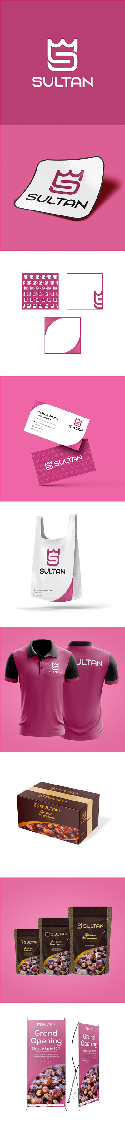 SULTAN branding dates design exclusive food graphic design icon illustration kurma logo snack typography vector