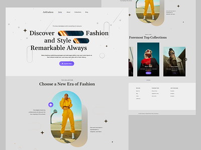 Fashion Landing Page apparel clean clothing website design e commerce fashion app fashion brand fashion web fashion website goods landing page online shop shopify store streetwear ui uiux website