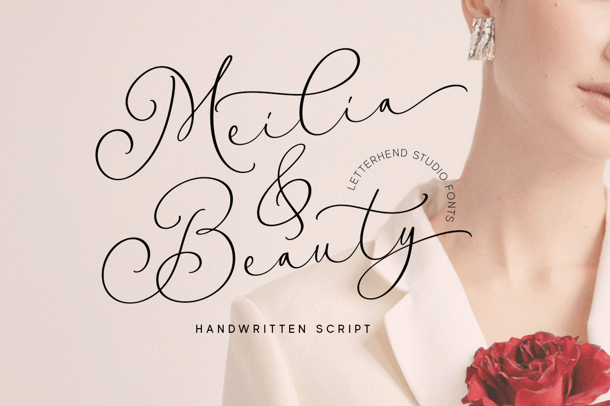 Meilia & Beauty - Handwritten Script freebies romantic