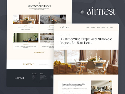 Airnest - Website Design advice beige belgium blog blue decor decoration design desktop grey interior minimalist odoo ui ux web website