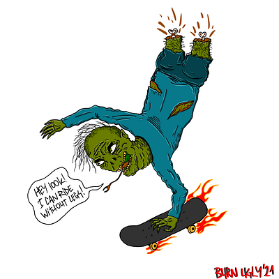 Ugly Skater character. character character design design illustration