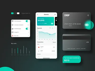 Digital bank UI app app application bank bank card card concept design digital bank mobile mobile app mobile application ui ui design
