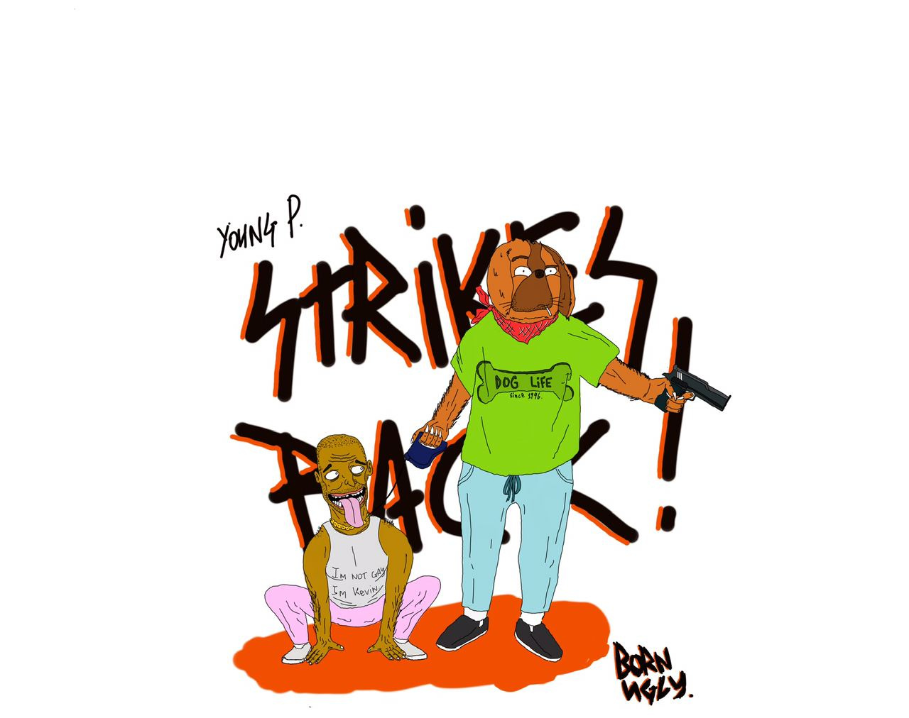 "Dog Life" LA gang character. character character design design illustration print illustration