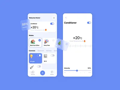 Smart Home App app design figma ux webdesign