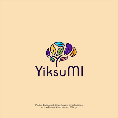 YIKSU boutique brain branding design graphic design illustration leaf logo smart think tree vector