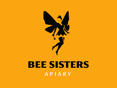 BEE SISTERS apiary bee branding design graphic design illustration logo motion graphics sister typography vector фея