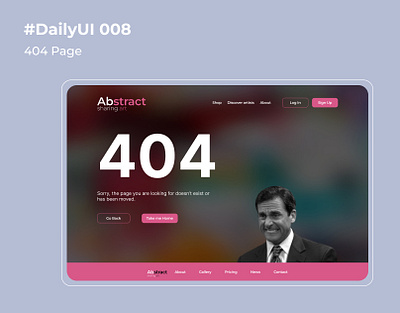 #DailyUI 008: 404 Page app branding design graphic design illustration logo typography ui ux vector