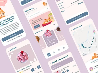 Pet Food Delivery Service design food app food delivery mobile app pet pet app pet care