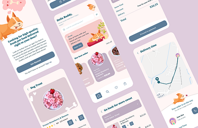 Pet Food Delivery Service design food app food delivery mobile app pet pet app pet care