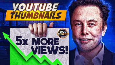 I will Design HQ Youtube thumbnails & 100% money back guarantee branding design graphic design logo mrbeast photoshop thumbnail thumbnail youtube thumbnails thumbnails youtube youtube youtube thumbnail youtube thumbnails