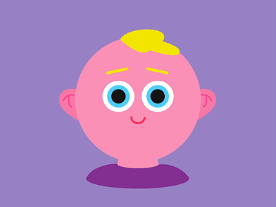 MOODY BABY 2d 2danimation after effects animation baby character characteranimation cry crying illustration laugh laughing motion design motion graphics newborn
