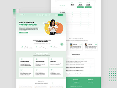 Sebarin - Digital Invitation Landing Page app branding company profile design digital invitation ui ux wedding
