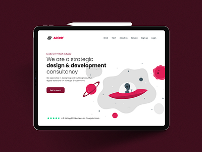 Landing page | ARoNY app branding design graphic design illustration landing logo typography ui ux vector