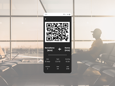 Daily UI, Day 24: Boarding Pass dailyui design ui ux