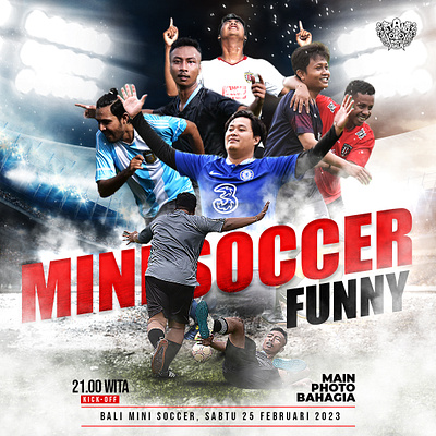 Poster Mini Soccer graphic design