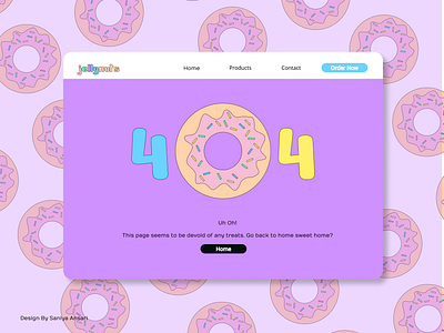 404 Error Page Jellynuts app branding dailyui design graphic design illustration logo ui ux vector