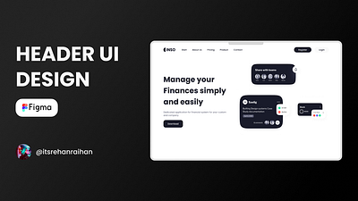 INSO - Finances Application Ui banner design design figma opacityauthor rehan ui ux web header design