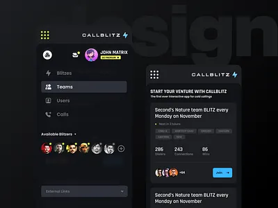 CallBlitz - Menu & Blitz responsive design community platform crm dashboard crypto dashboard esports app esports dashboard esports website fanbase app fanbase platform fandom platform game marketplace game platform gaming app gaming dashboard gaming website influencer marketing platform p2p marketplace saas dashboard saas website web3 gaming