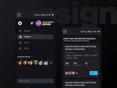 CallBlitz - Menu & Blitz responsive design app mobile ragebite respon sive